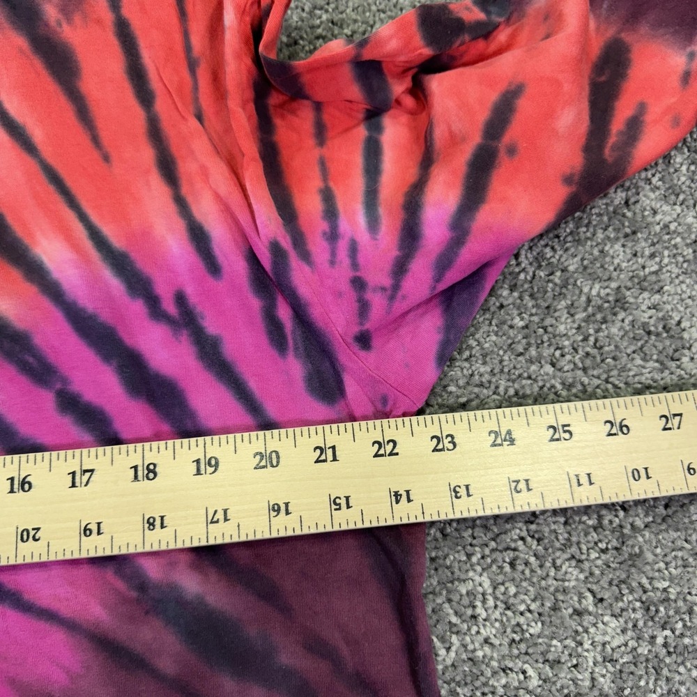 PINK Victoria's Secret Shirt Womens Large Tie Dye Long Sleeve Logo Casual - Picture 4 of 6